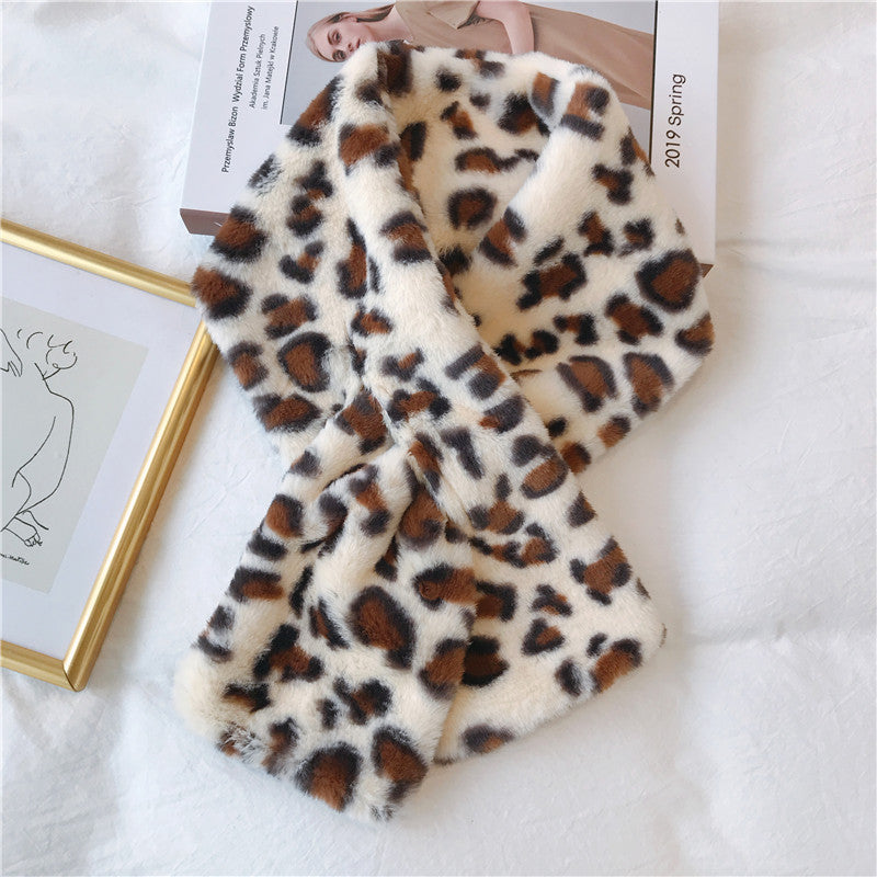 Push Fur Warm Into Light Human Solid Color Scarfs