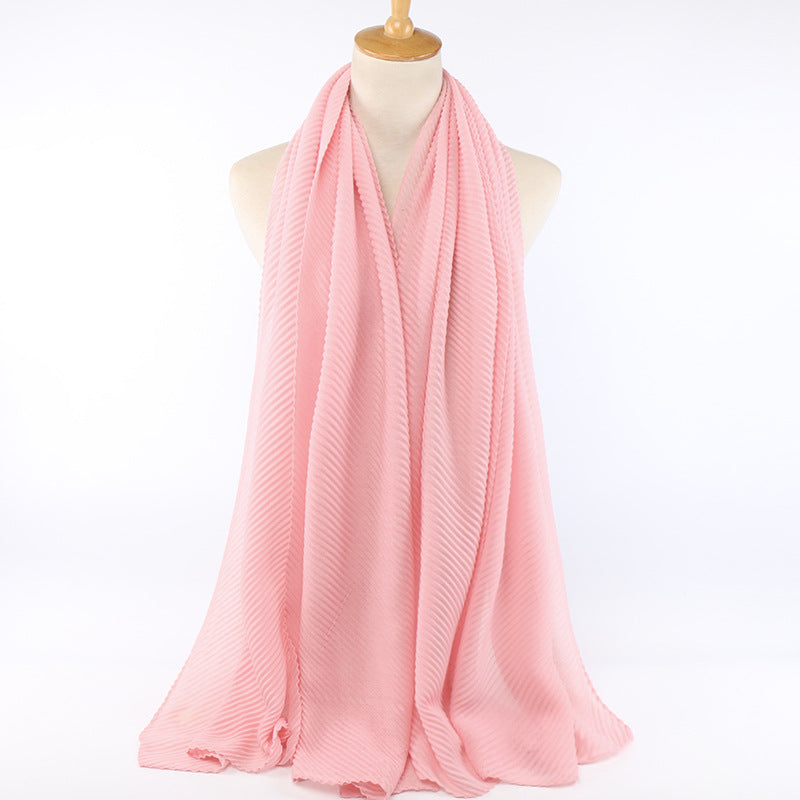 Women's Single Color Cotton Breathable Solid Fashionable Scarfs