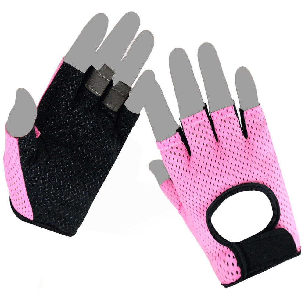 Women's Yoga Sports Equipment Training Leaky Hand Back Gloves