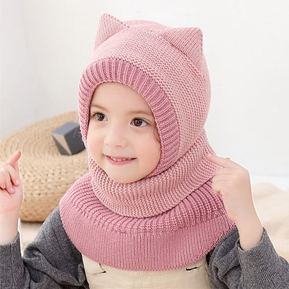 Double Ball Ear Protection One-piece Hat Kids' Headwear