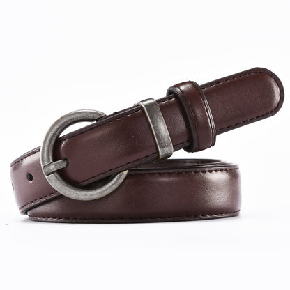 Women's Pin Buckle Thin Wide Simple Korean Belts