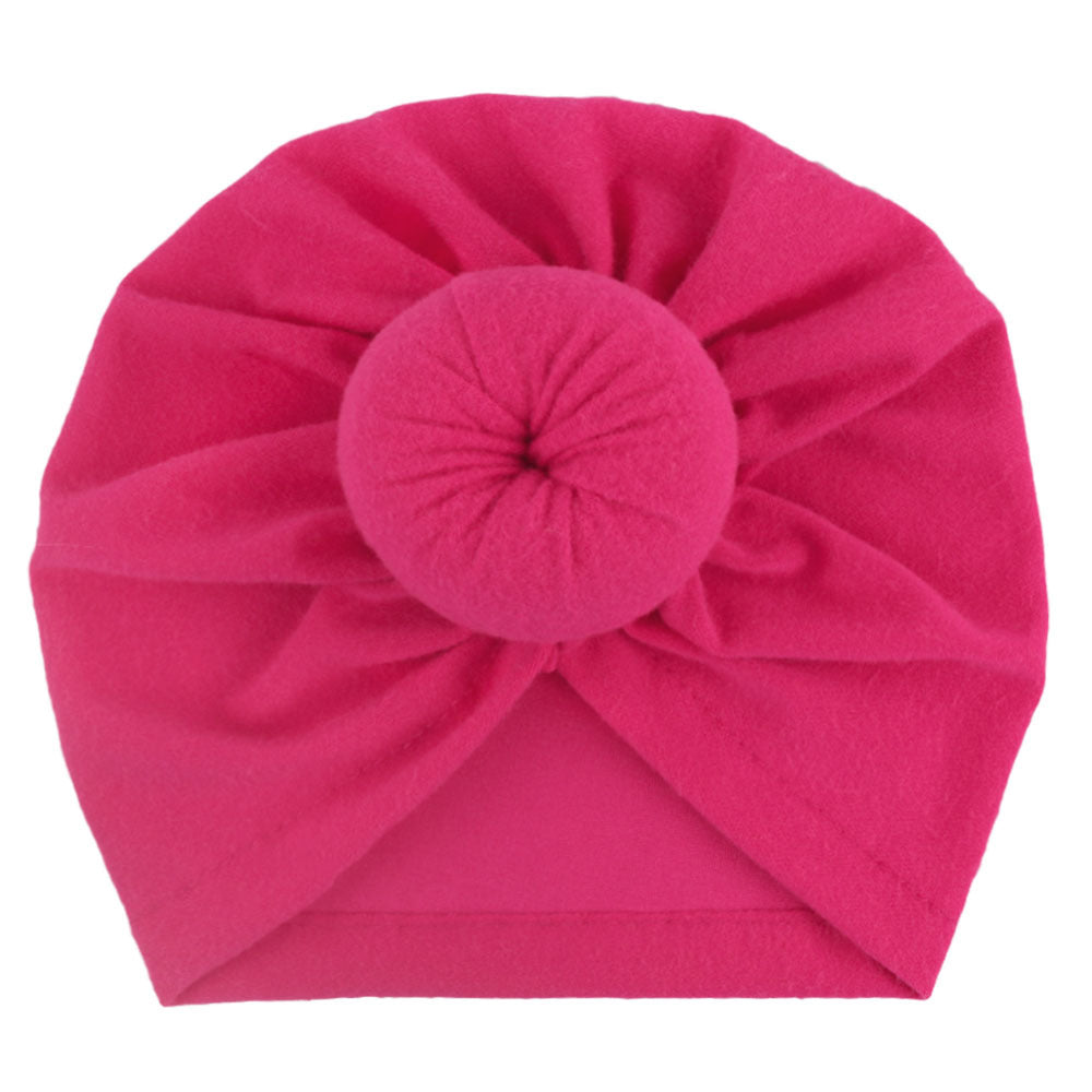 Tam-o'-shanter Pure Color Knotted India Sleeve Kids' Headwear