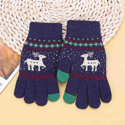 Warm With Veet Thickened Knitting Exquisite Gloves