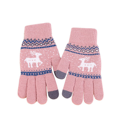 Warm With Veet Thickened Knitting Exquisite Gloves