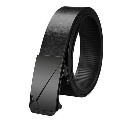 Men's Inner Wear Toothless Automatic Buckle Versatile Cowhide Belts