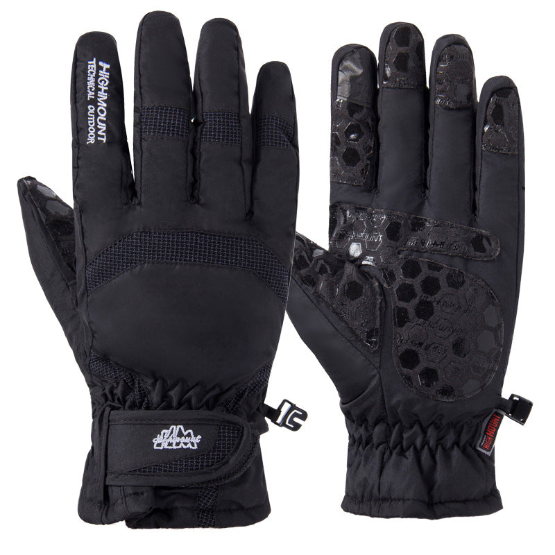 Women's & Men's Winter Touch Screen Waterproof Windproof Riding Gloves