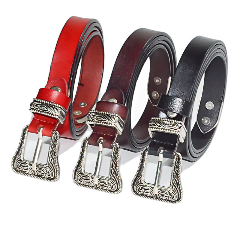 Women's Korean Style Fashion Fashionmonger Genuine Leather Belts