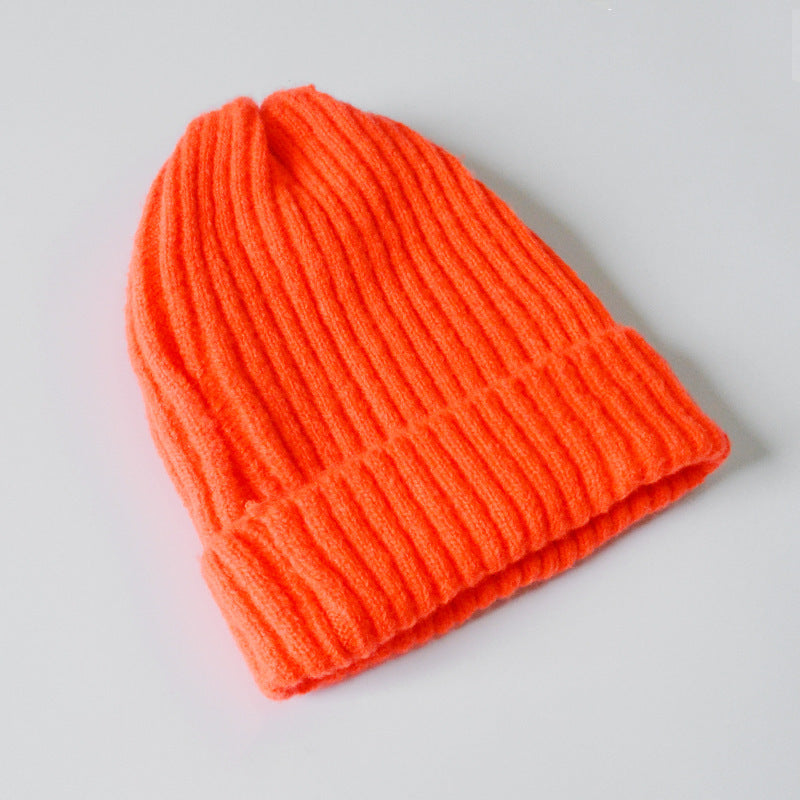 Women's & Men's Woolen Fashion Solid Color Light Board Elastic Kids' Headwear