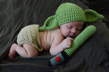 Handmade Green Woven Star Wars Master Kids' Headwear