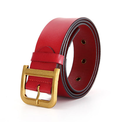 Women's Leather Match With Coat Wide Waist Seal Outer Wear Belts