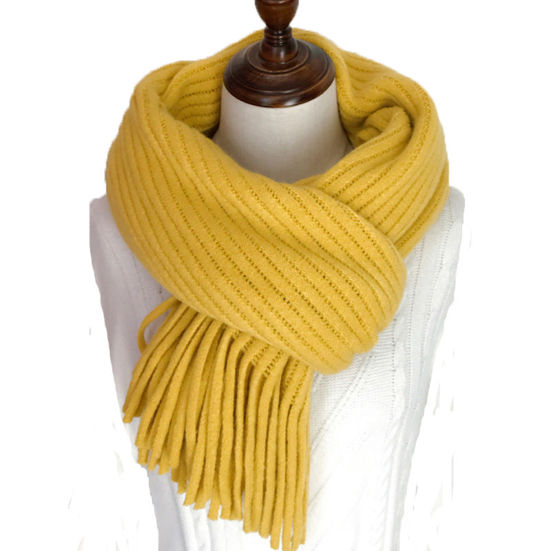 Winter Korean Style Versatile Solid Color Scarfs