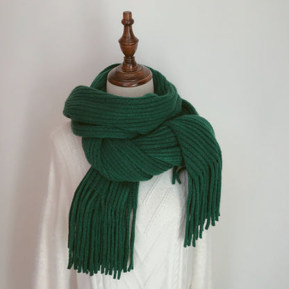 Winter Korean Style Versatile Solid Color Scarfs