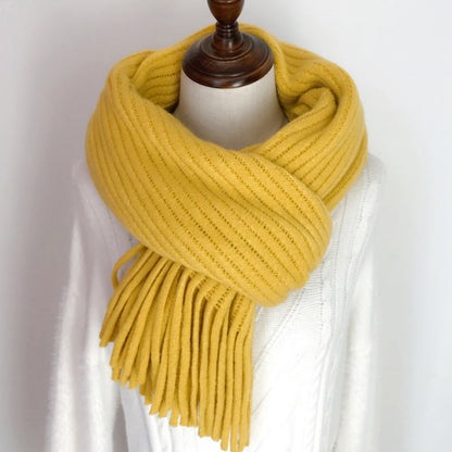 Winter Korean Style Versatile Solid Color Scarfs