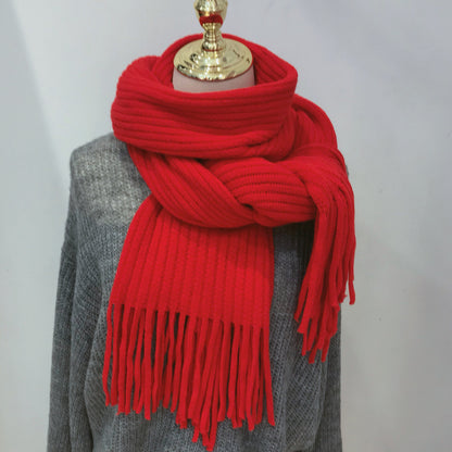 Winter Korean Style Versatile Solid Color Scarfs