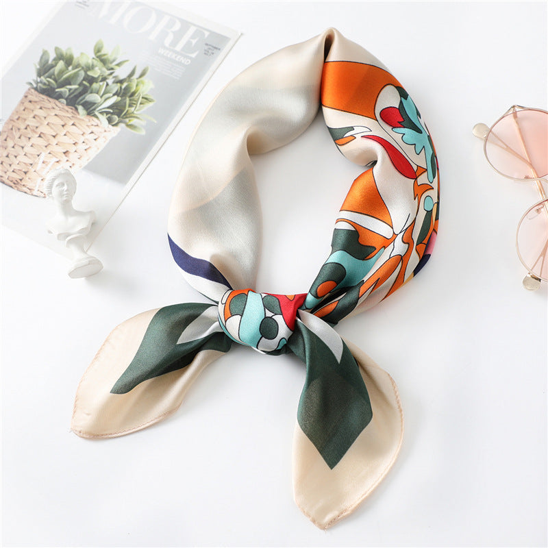 Attractive Style Small Silk Square Imitated Scarfs