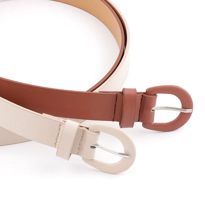 Women's Color Slim Fashionable Decorative Pin Buckle Belts