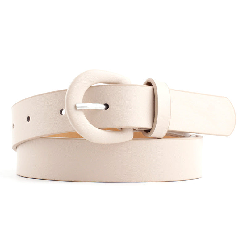 Women's Color Slim Fashionable Decorative Pin Buckle Belts