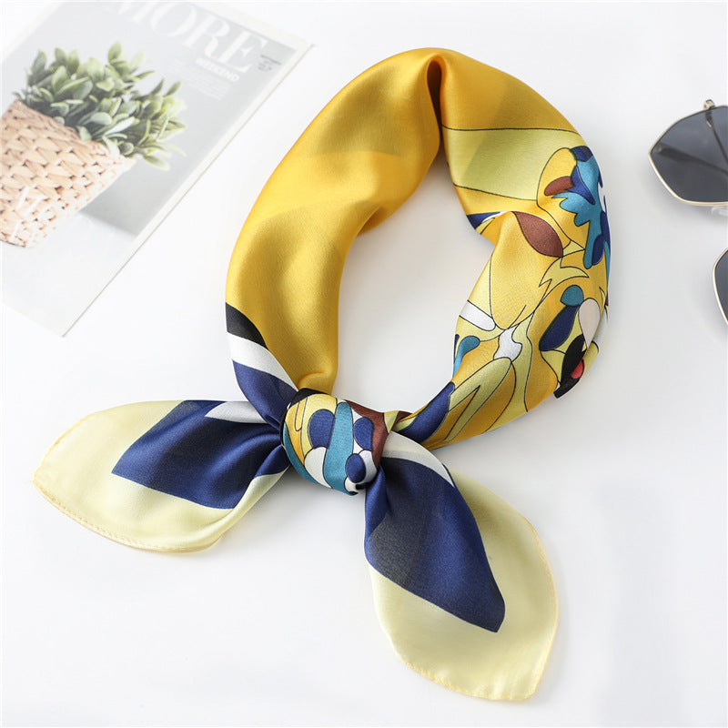 Attractive Style Small Silk Square Imitated Scarfs