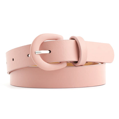 Women's Color Slim Fashionable Decorative Pin Buckle Belts