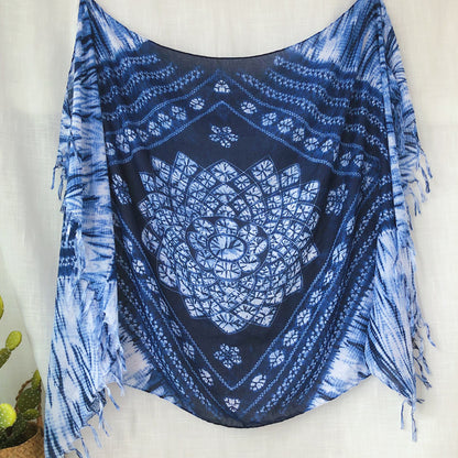 Knotted Long Fringe Shawl Travel Decoration Cotton Lightweight Scarfs