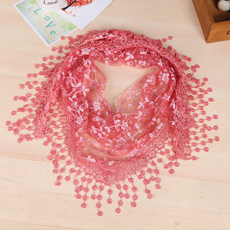 Women's Style Creative Lace Tassel Fashion Shawl Scarfs