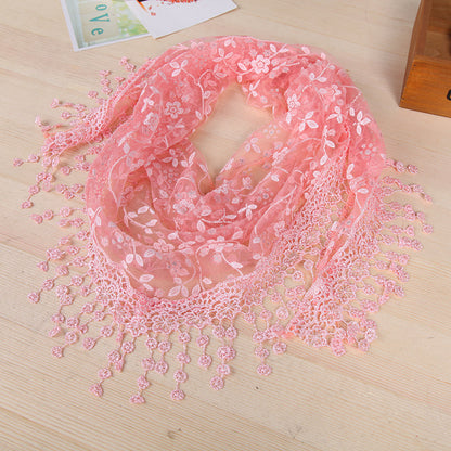 Women's Style Creative Lace Tassel Fashion Shawl Scarfs