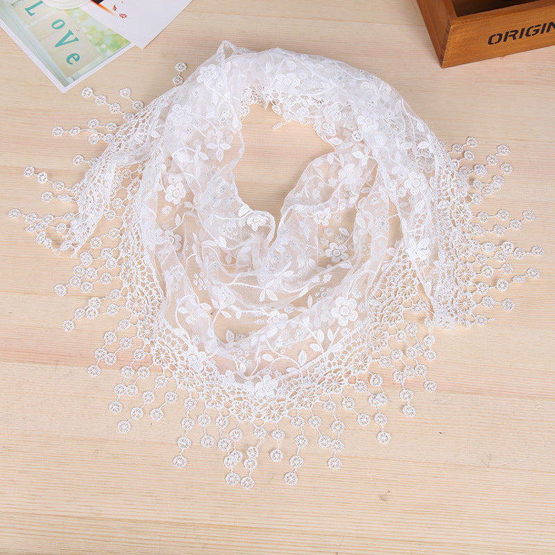 Women's Style Creative Lace Tassel Fashion Shawl Scarfs