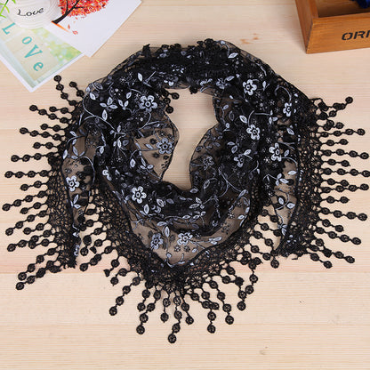 Women's Style Creative Lace Tassel Fashion Shawl Scarfs