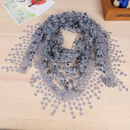 Women's Style Creative Lace Tassel Fashion Shawl Scarfs