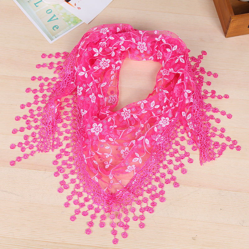 Women's Style Creative Lace Tassel Fashion Shawl Scarfs