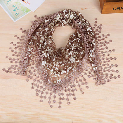 Women's Style Creative Lace Tassel Fashion Shawl Scarfs