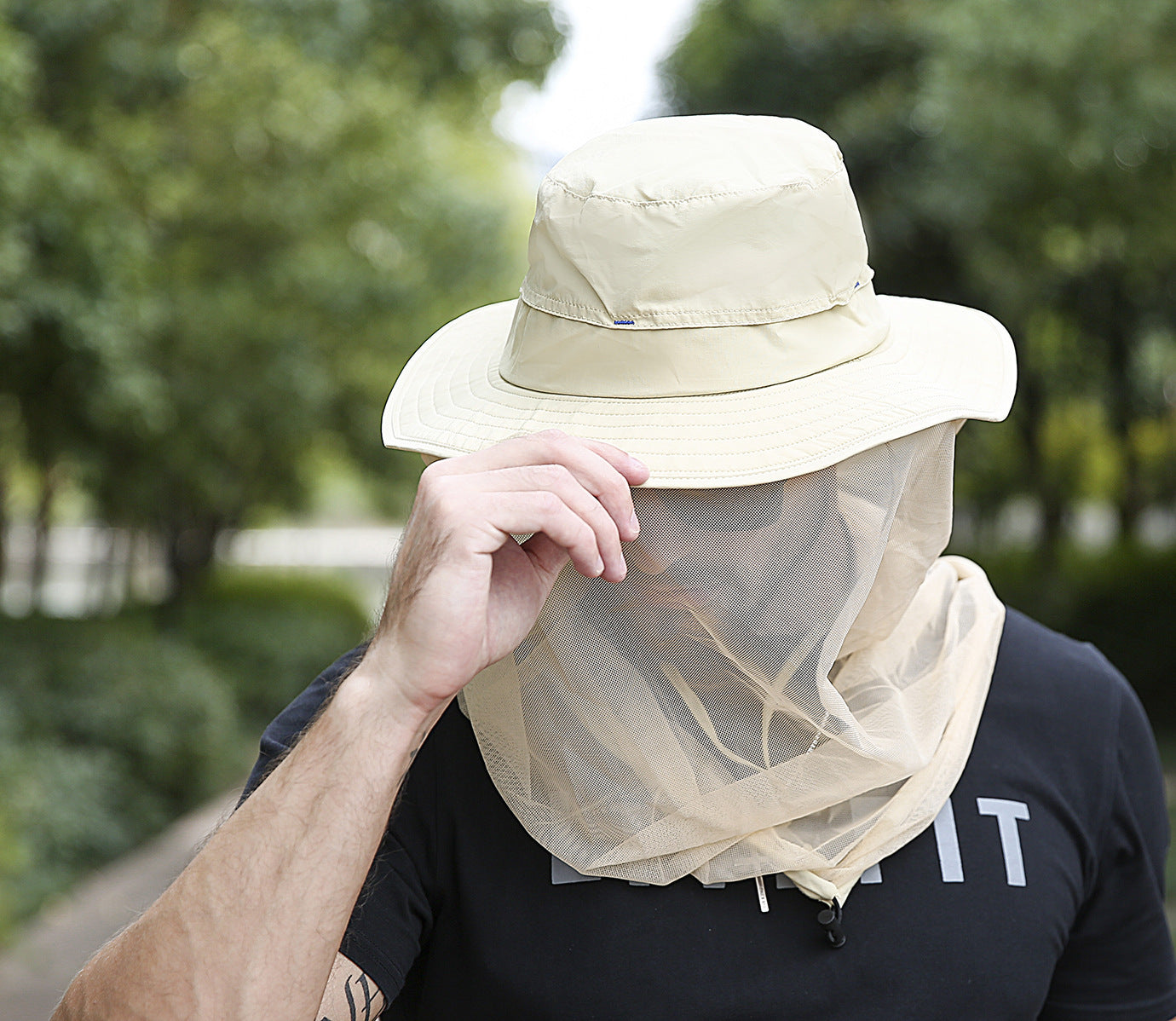 Women's & Men's Waterproof Bucket Hat Mask Mesh Sunshade Sun Hats & Caps