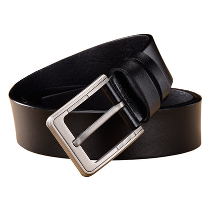 Men's Leather Genuine Retro Pin Buckle Cowhide Belts