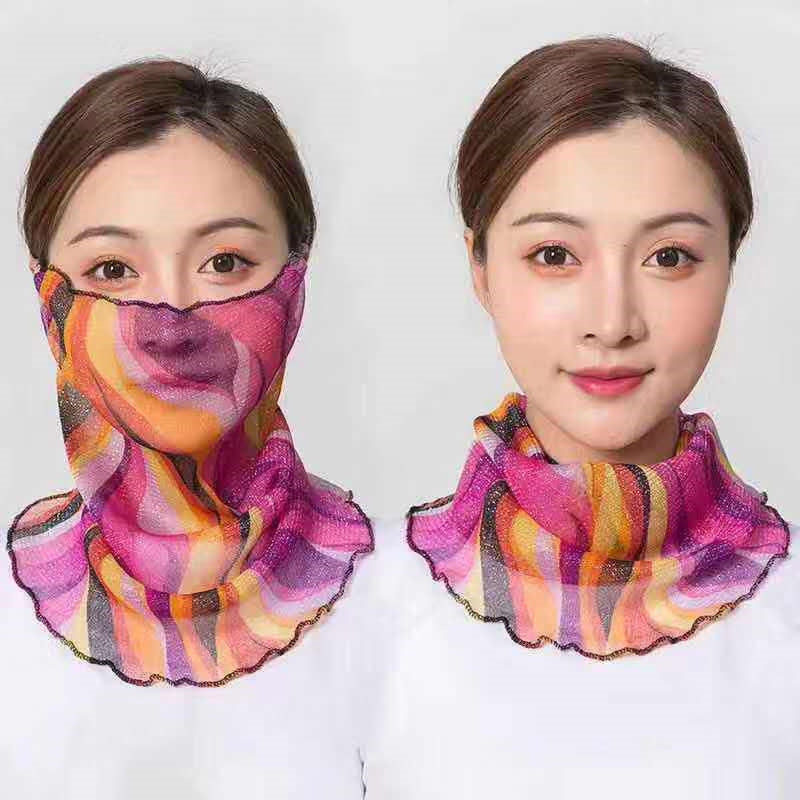 Women's Pullover Summer Thin Type Sunscreen Veil Variety Scarfs