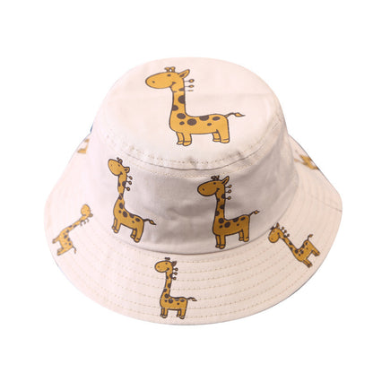 Children's Korean Style Boy Thin Cartoon Bucket Kids' Headwear