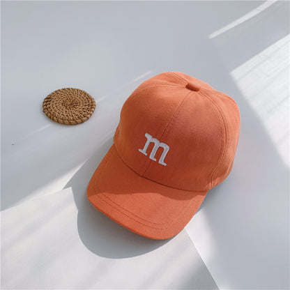 Children's Embroidery Baseball Summer Hat Handsome Boy Kids' Headwear