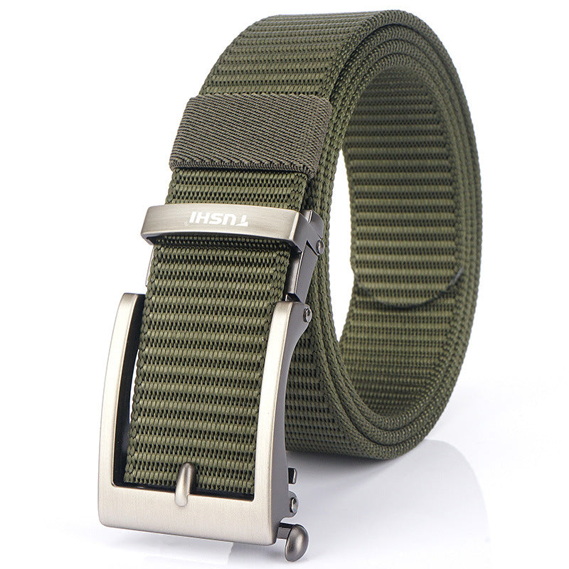 Men's Toothless Automatic Buckle Casual Versatile Nylon Belts