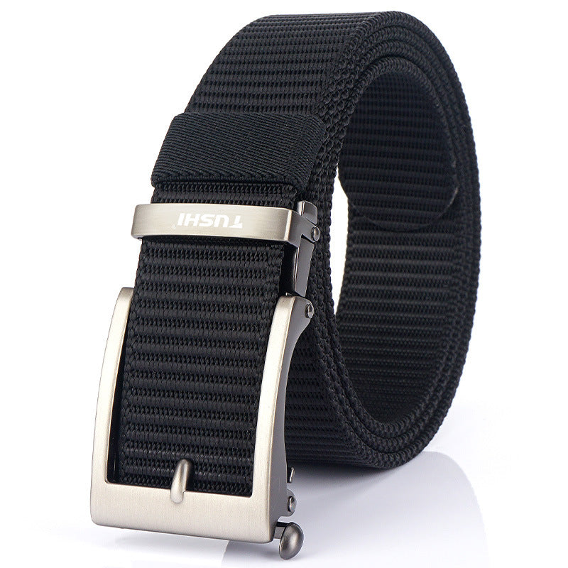 Men's Toothless Automatic Buckle Casual Versatile Nylon Belts