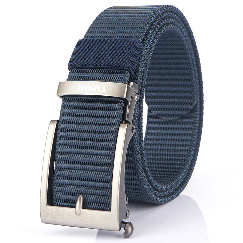 Men's Toothless Automatic Buckle Casual Versatile Nylon Belts