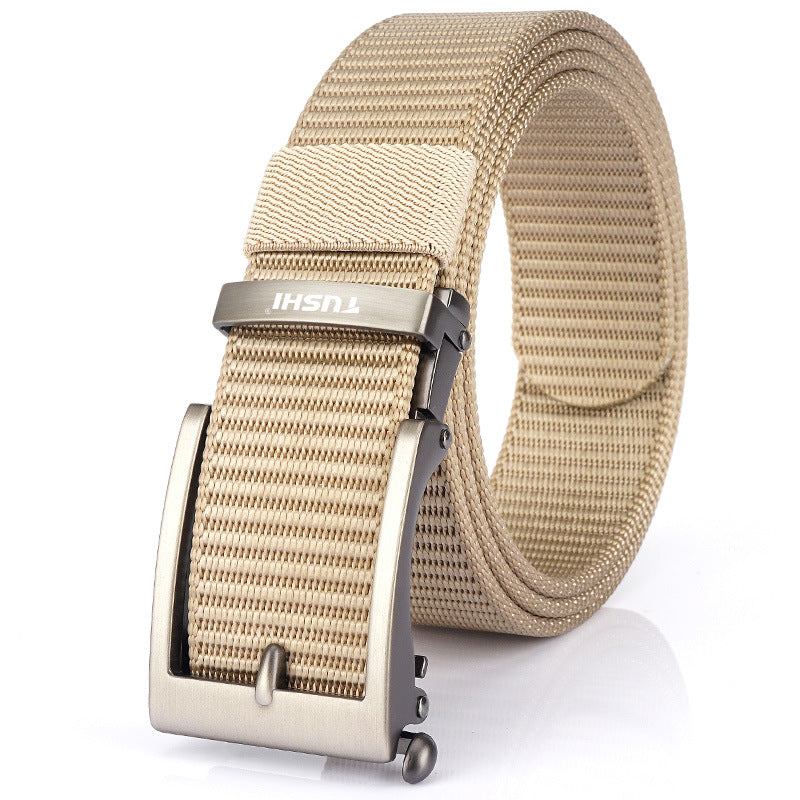 Men's Toothless Automatic Buckle Casual Versatile Nylon Belts