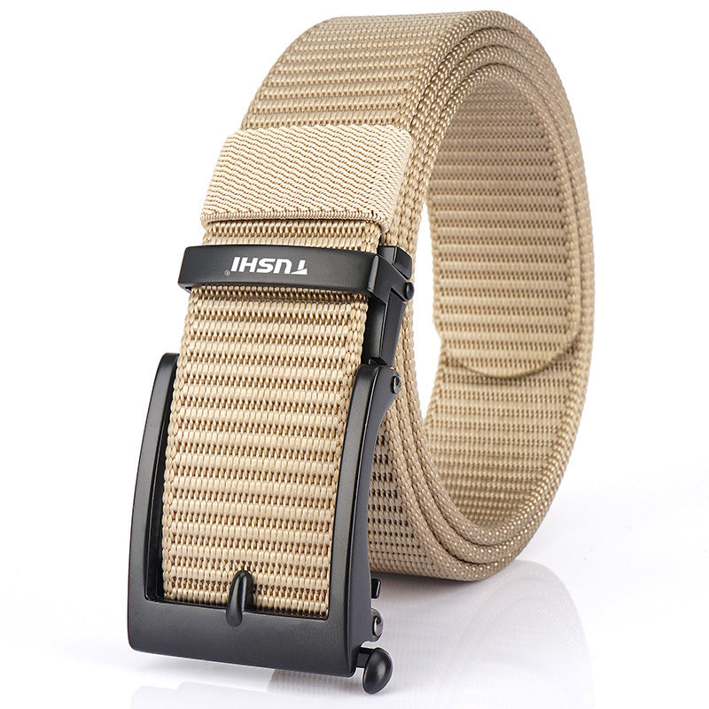 Men's Toothless Automatic Buckle Casual Versatile Nylon Belts