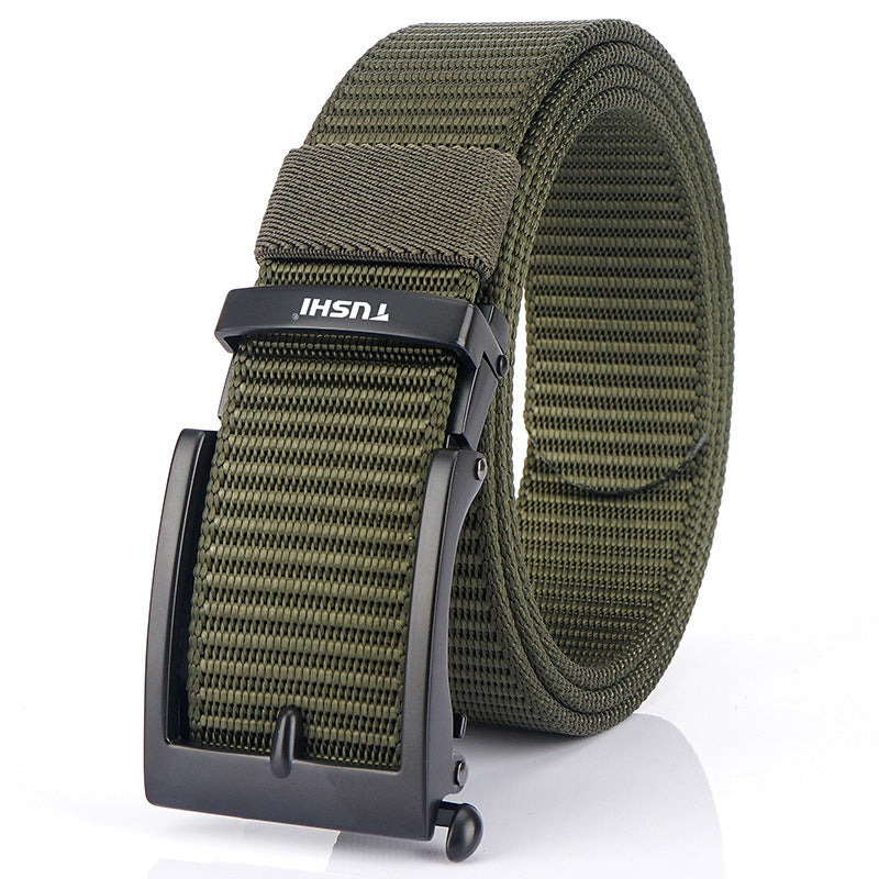 Men's Toothless Automatic Buckle Casual Versatile Nylon Belts