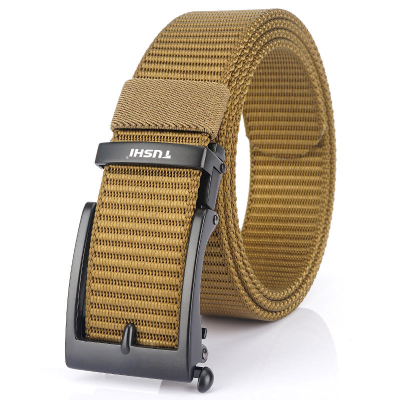 Men's Toothless Automatic Buckle Casual Versatile Nylon Belts