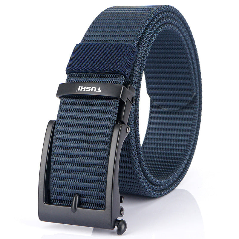 Men's Toothless Automatic Buckle Casual Versatile Nylon Belts