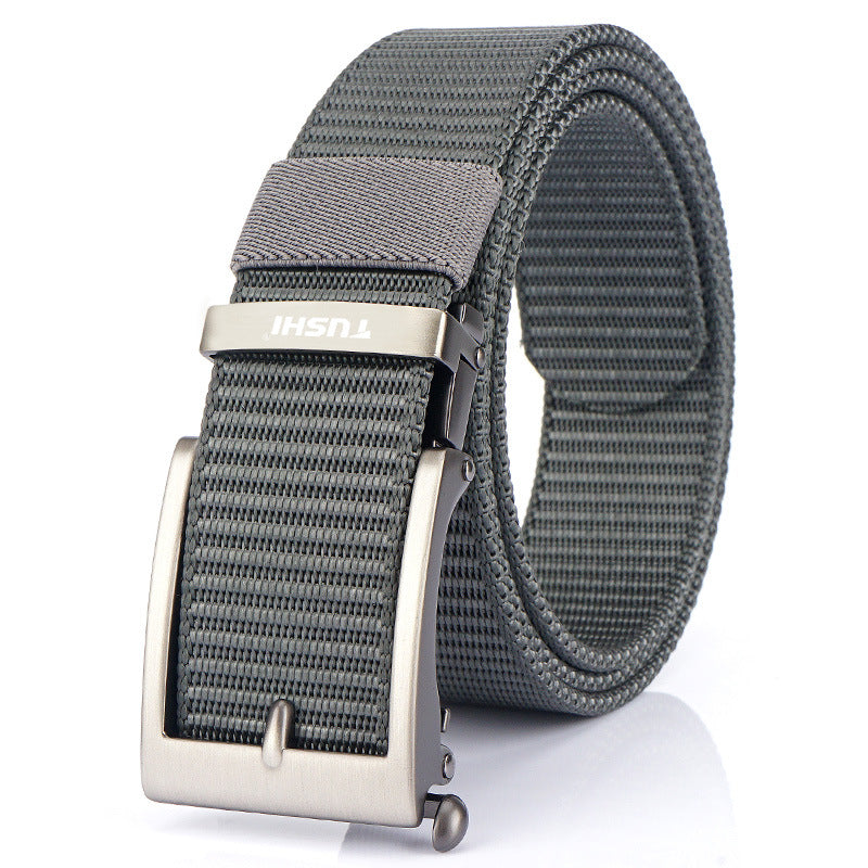 Men's Toothless Automatic Buckle Casual Versatile Nylon Belts