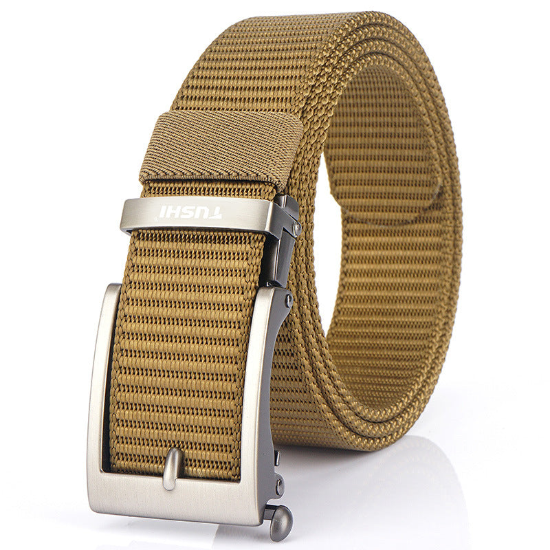 Men's Toothless Automatic Buckle Casual Versatile Nylon Belts