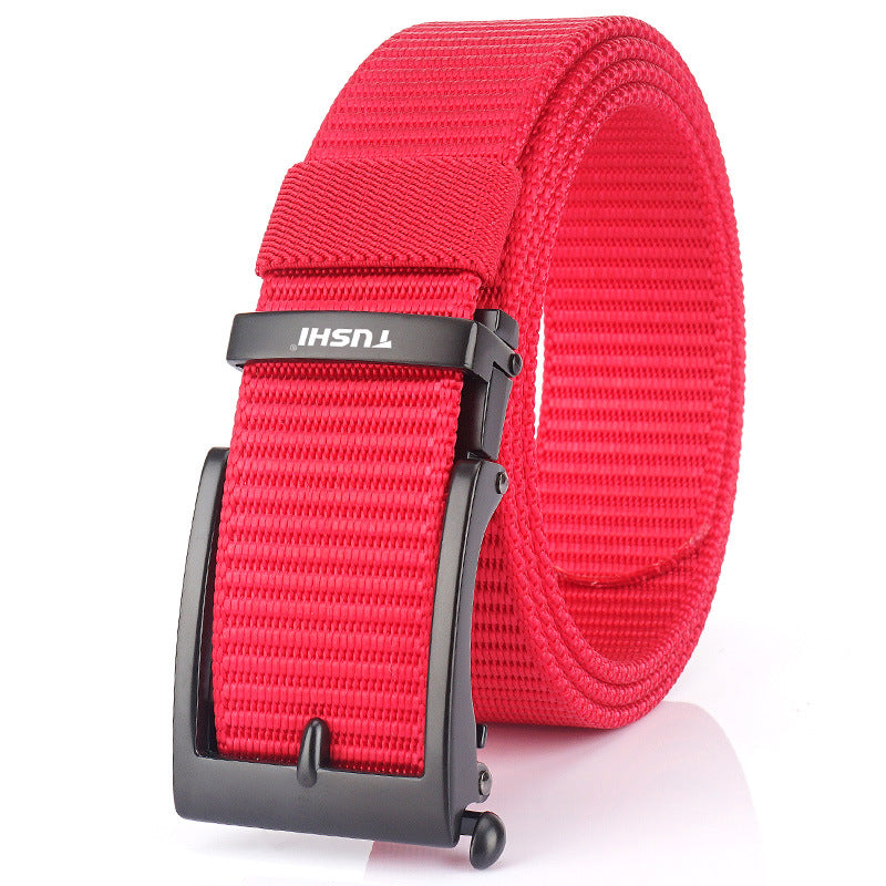 Men's Toothless Automatic Buckle Casual Versatile Nylon Belts