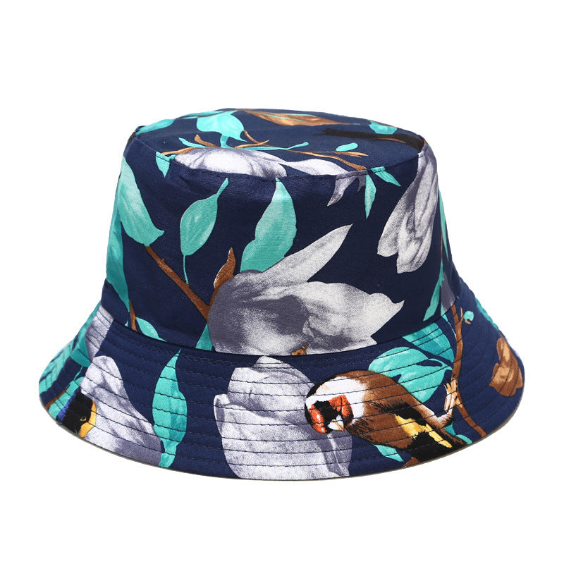 Women's Printed Double-sided Sun Summer Outdoor Travel Hats & Caps