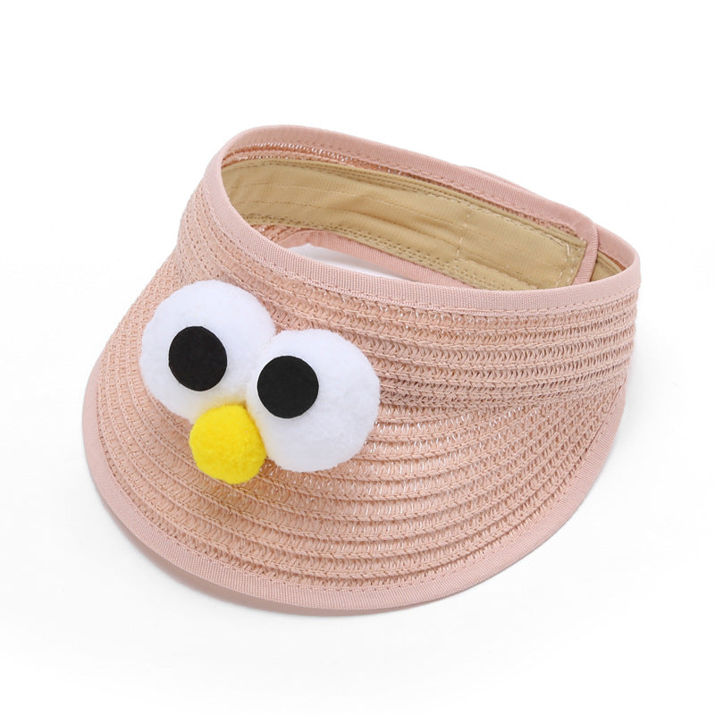 Children's Hat Summer Cute Big Eyes Straw Kids' Headwear