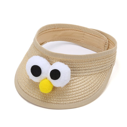 Children's Hat Summer Cute Big Eyes Straw Kids' Headwear